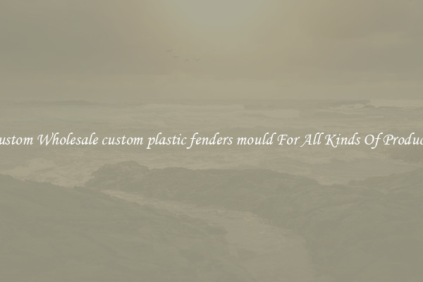 Custom Wholesale custom plastic fenders mould For All Kinds Of Products