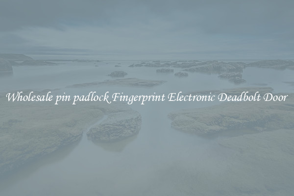 Wholesale pin padlock Fingerprint Electronic Deadbolt Door 