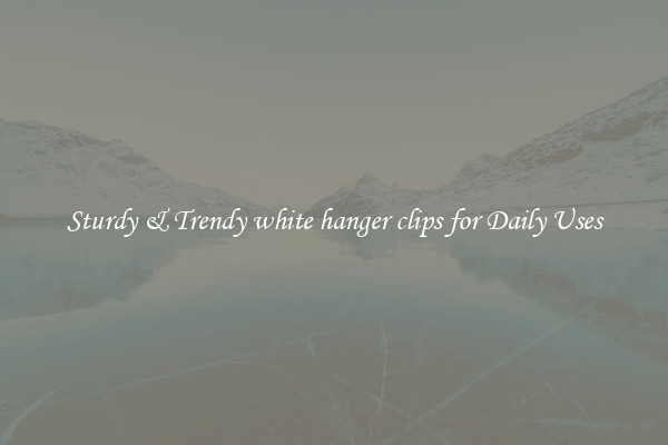 Sturdy & Trendy white hanger clips for Daily Uses