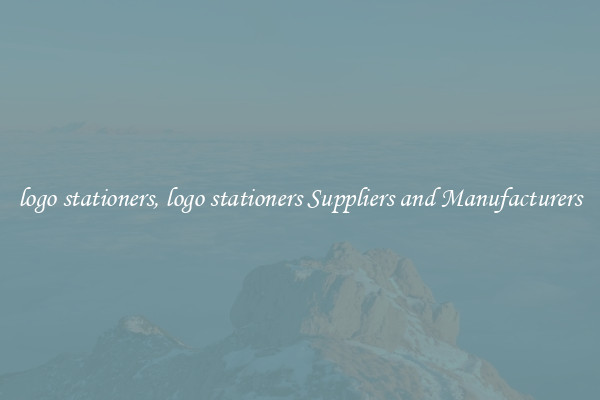 logo stationers, logo stationers Suppliers and Manufacturers