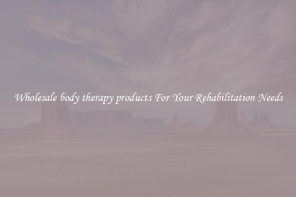Wholesale body therapy products For Your Rehabilitation Needs