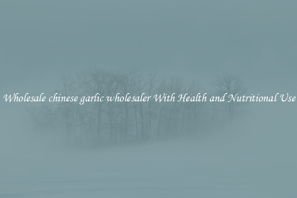 Wholesale chinese garlic wholesaler With Health and Nutritional Use