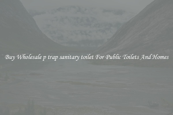 Buy Wholesale p trap sanitary toilet For Public Toilets And Homes