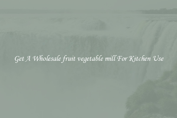 Get A Wholesale fruit vegetable mill For Kitchen Use