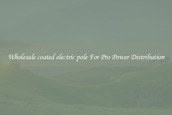 Wholesale coated electric pole For Pro Power Distribution