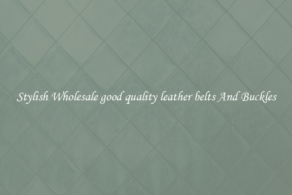 Stylish Wholesale good quality leather belts And Buckles