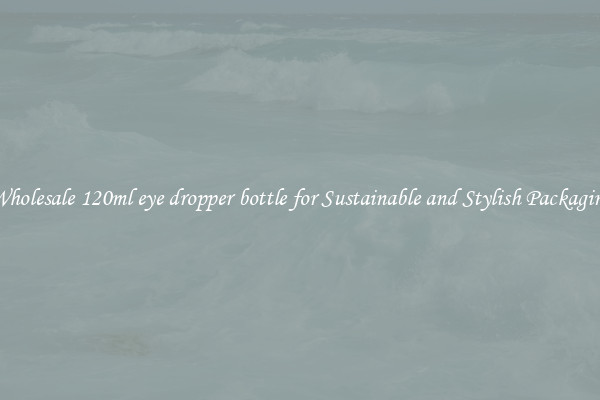 Wholesale 120ml eye dropper bottle for Sustainable and Stylish Packaging