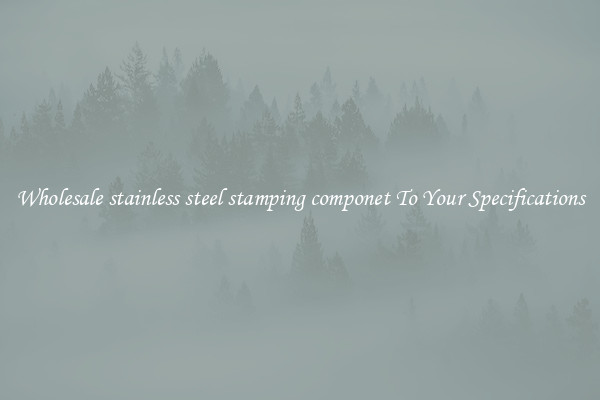 Wholesale stainless steel stamping componet To Your Specifications