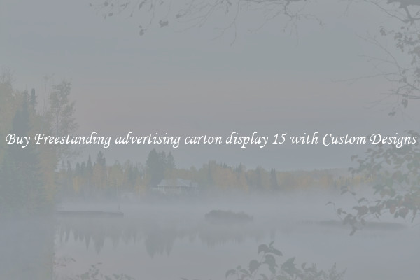 Buy Freestanding advertising carton display 15 with Custom Designs