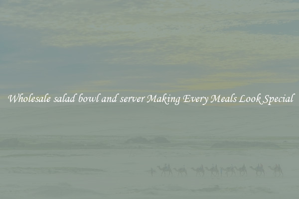 Wholesale salad bowl and server Making Every Meals Look Special